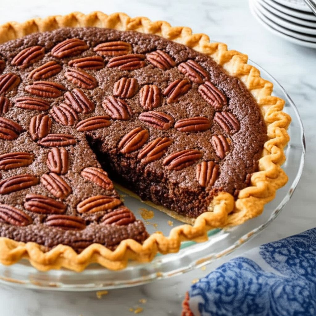 Chocolate Pecan Chess Pie