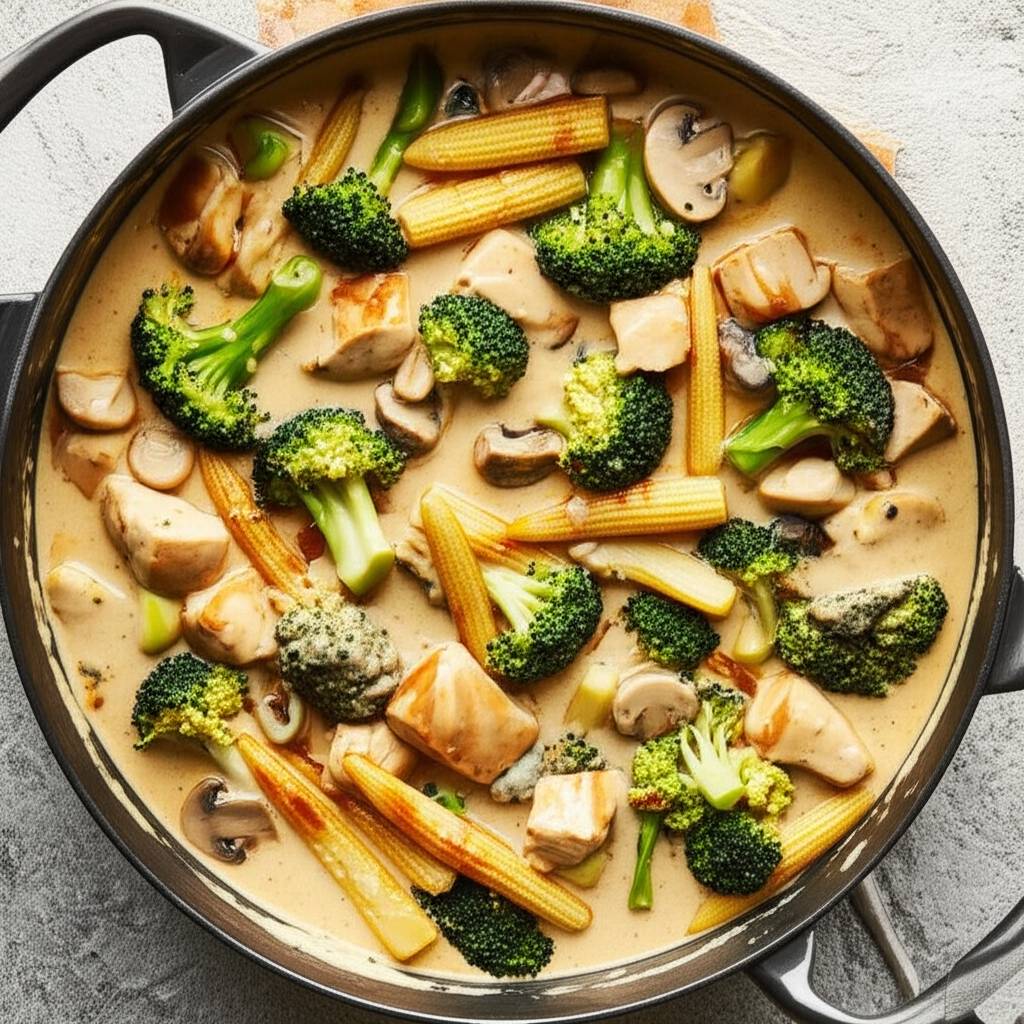 Creamy Asian-Inspired Chicken and Broccoli