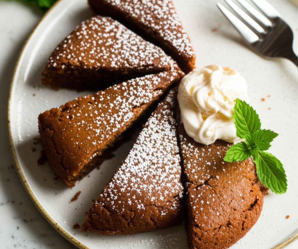 Easy Gingerbread Wedges