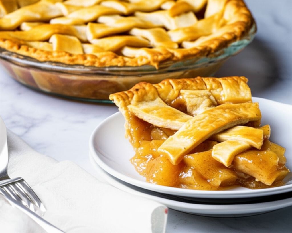 Glazed Apple Cream Pie