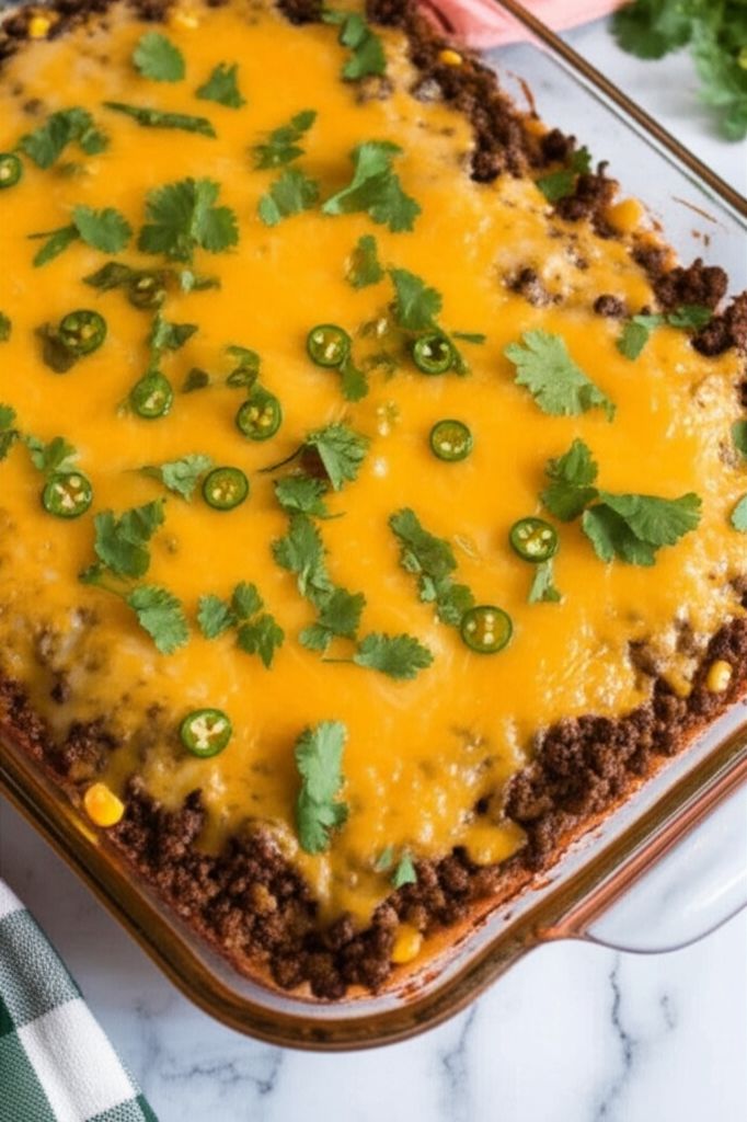 Ground Beef Green Chili Casserole