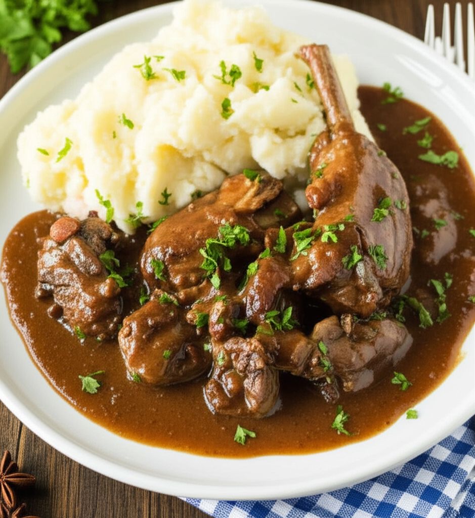 Hasenfeffer (Sour Rabbit Stew)