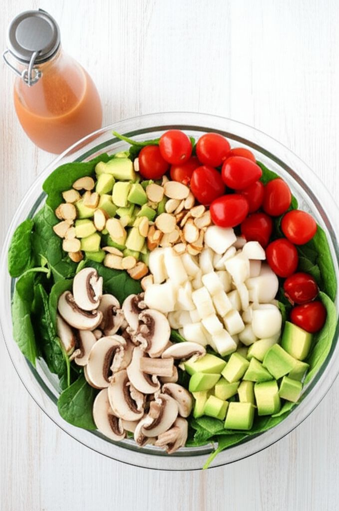 Hearts of Palm and Spinach Salad