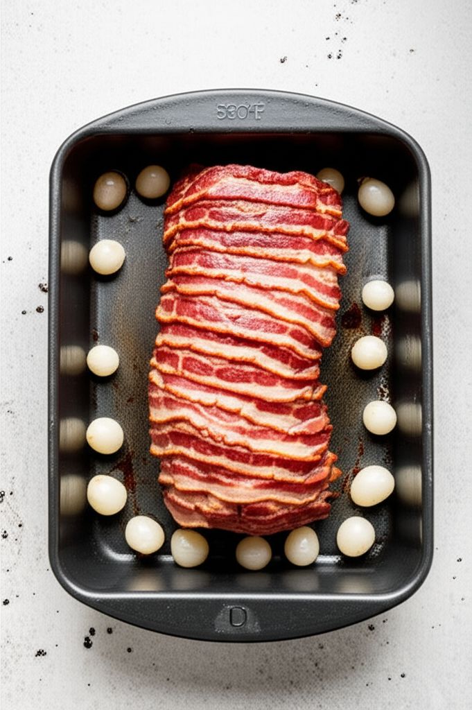 Herb, Garlic and Bacon Pork Loin