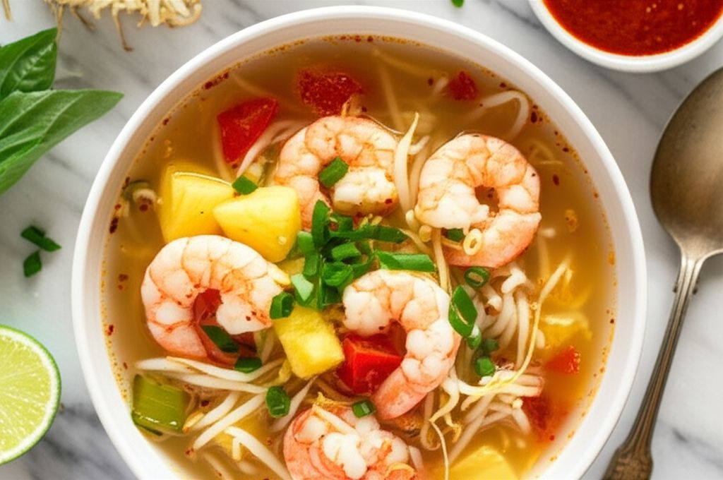 Hot and Sour Shrimp Soup