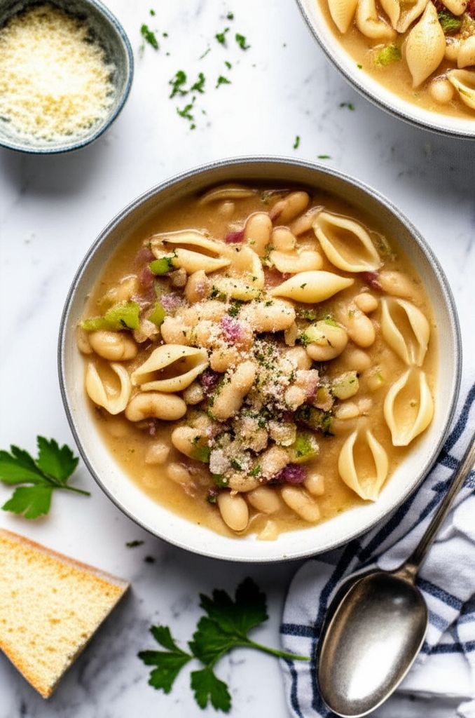 Italian White Bean and Pancetta Soup