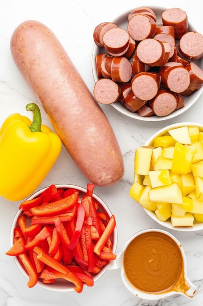 Kielbasa with Peppers and Potatoes