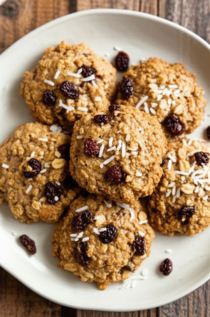 Oatmeal Banana Raisin Coconut Cookies