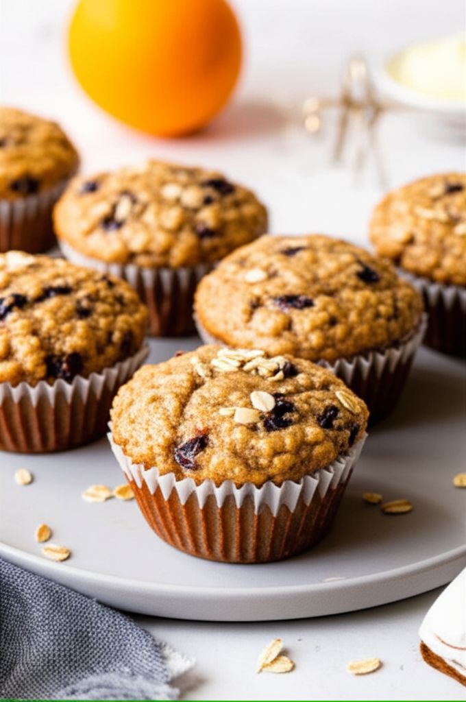 Orange Oatmeal Muffins