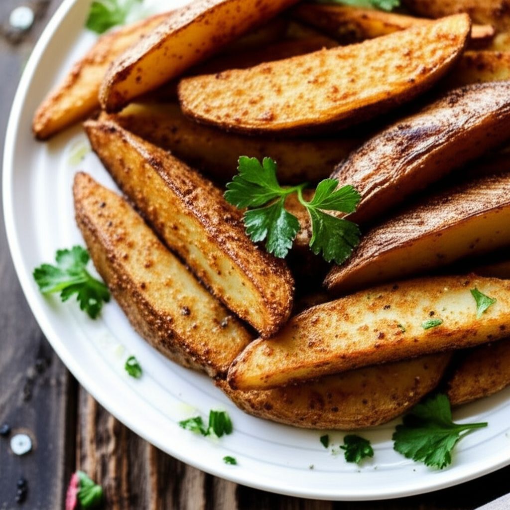 Oven-Fresh Seasoned Potato Wedges
