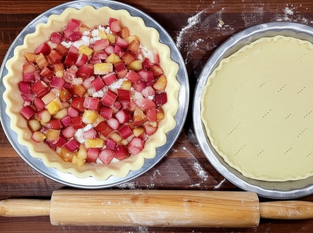 Pineapple Rhubarb Pie