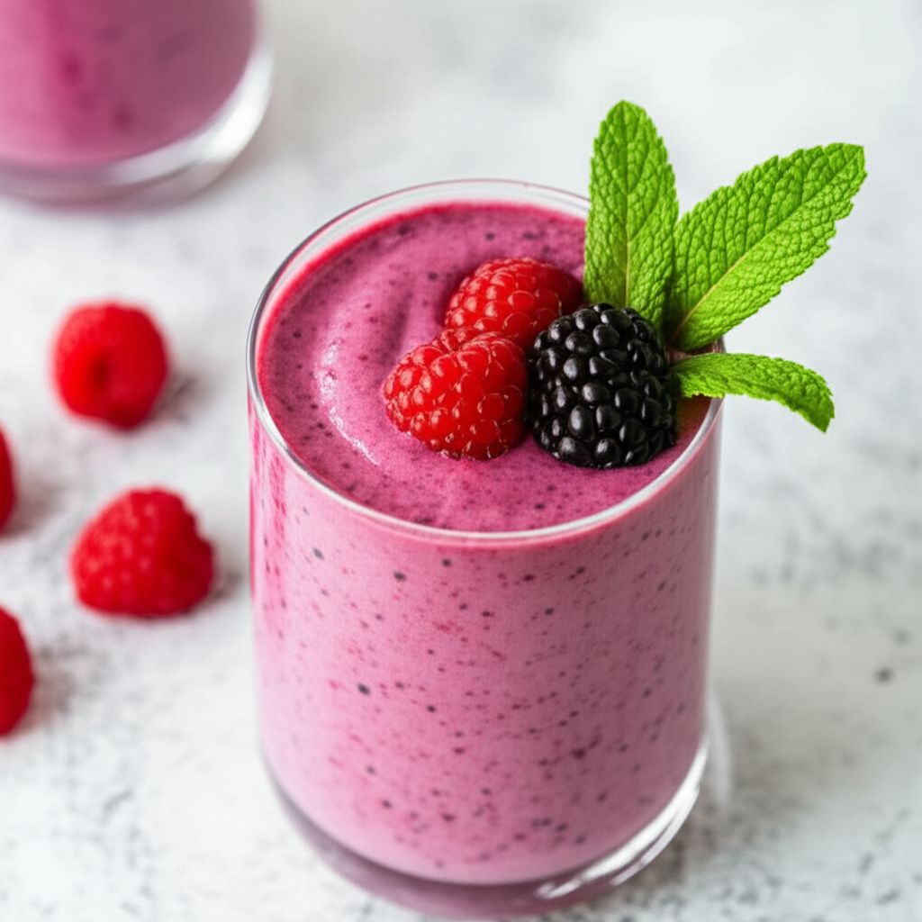 Raspberry Blackberry Smoothie
