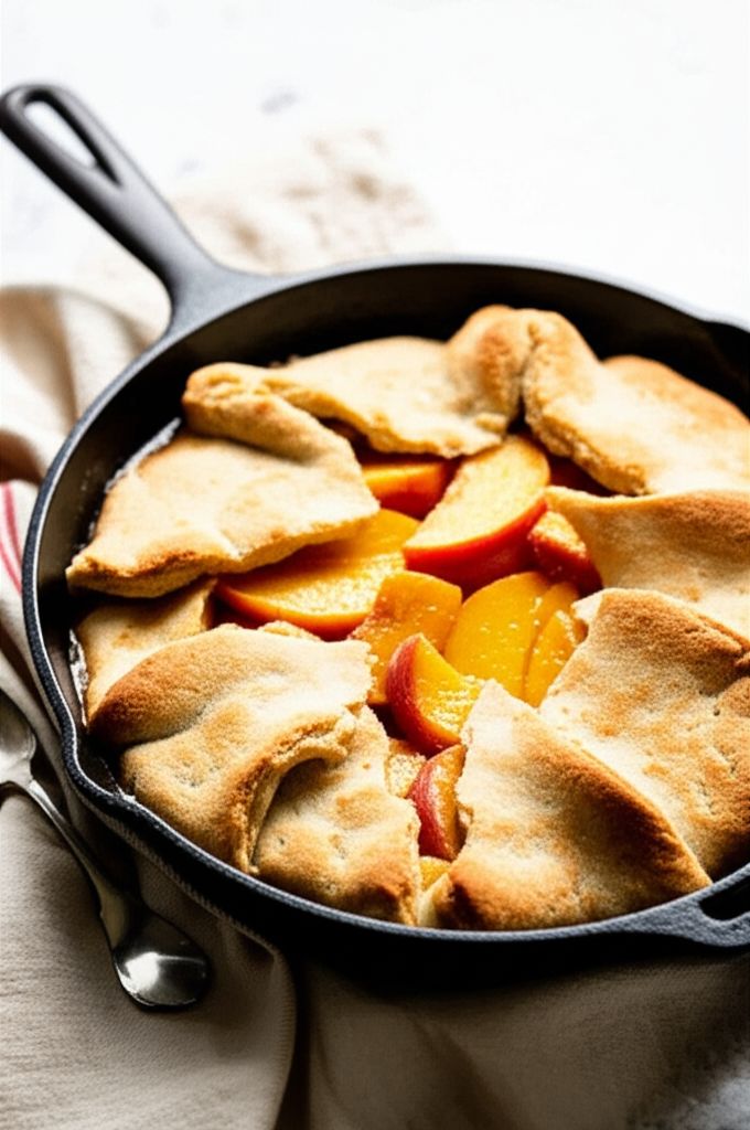Skillet Peach Pie