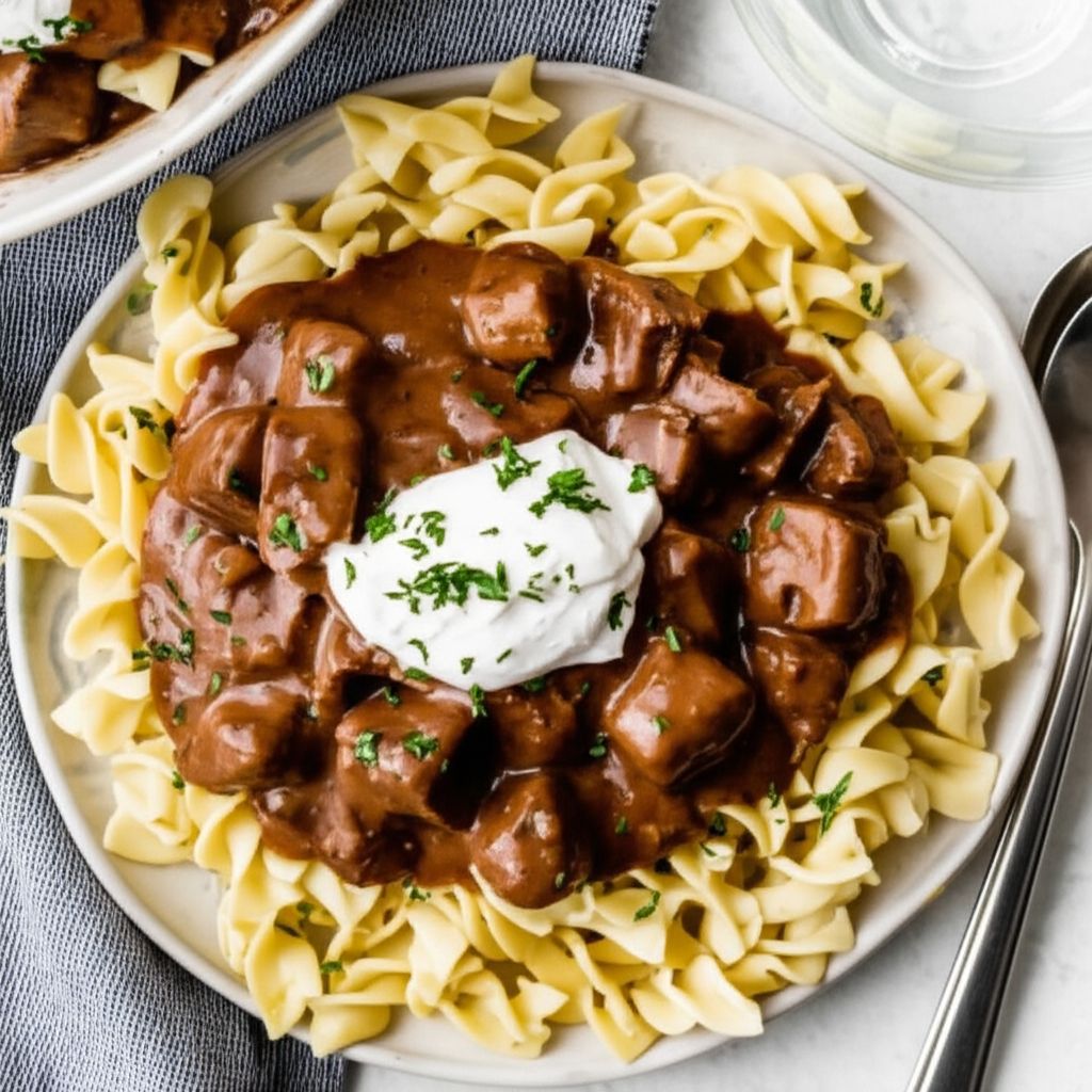 Slow Cooker Beef Stroganoff II