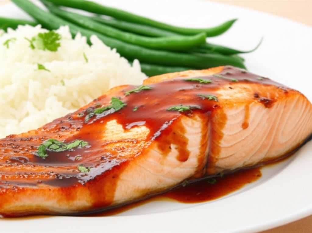 Sweet 'n' Hot Glazed Salmon