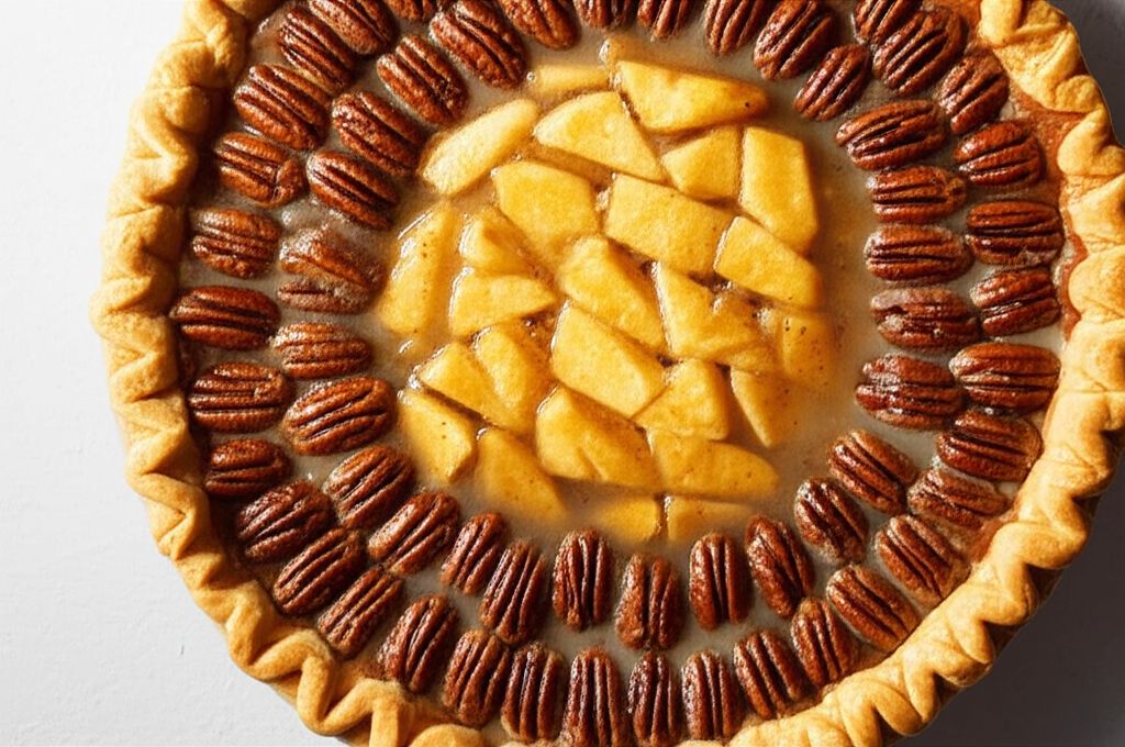 Upside-Down Apple Pecan Pie