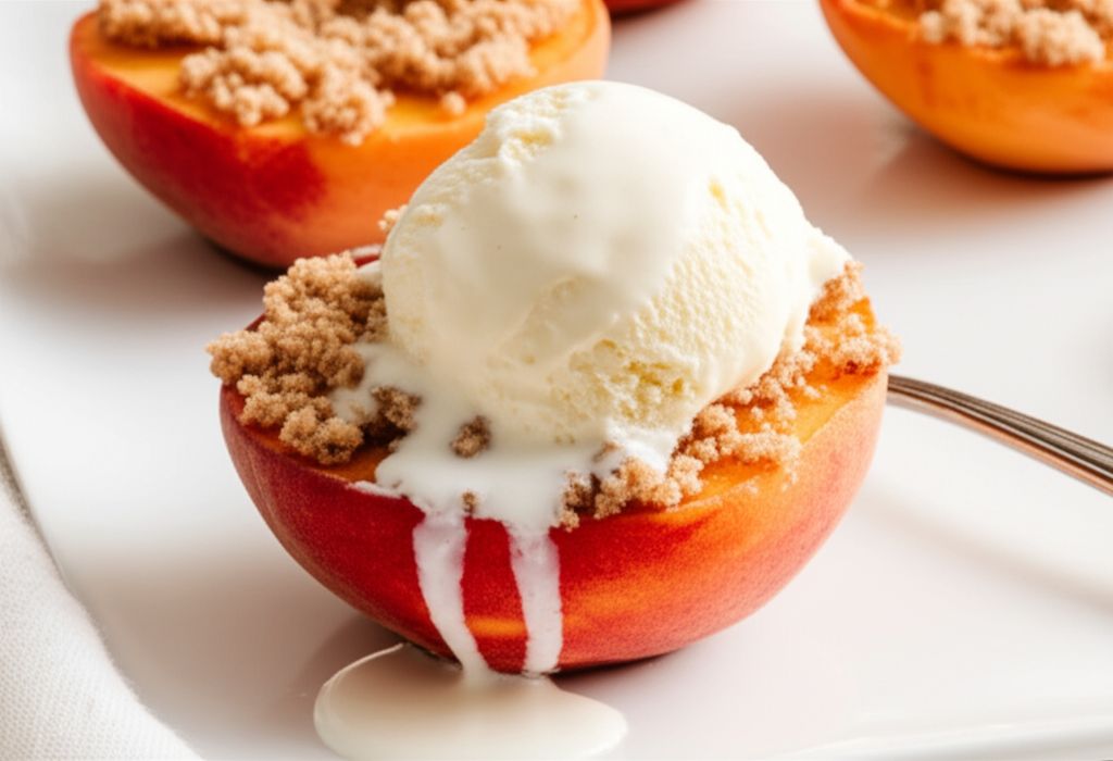 Air Fryer Grilled Peaches