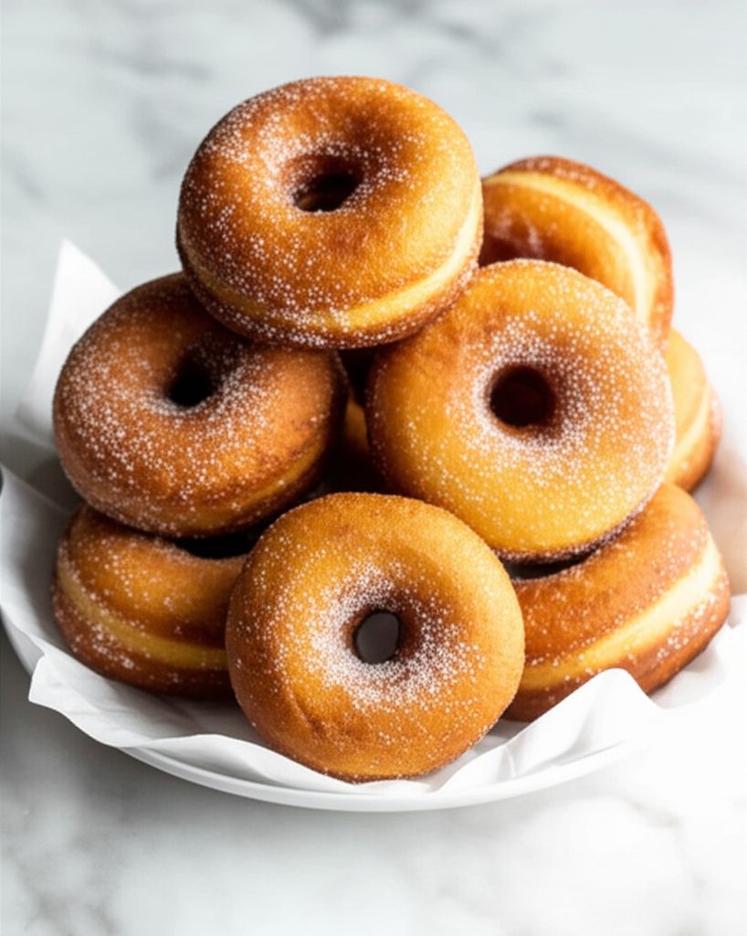 Air-Fried Cinnamon and Sugar Doughnuts
