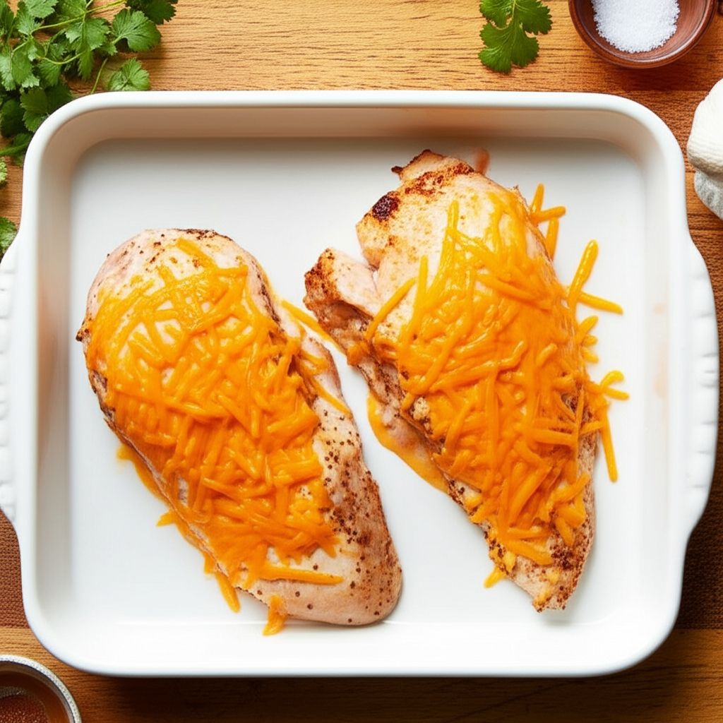 Baked Chicken with Salsa and Sour Cream