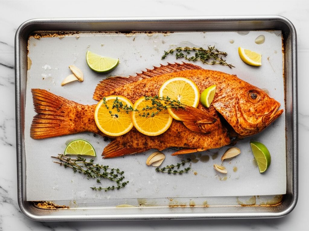 Baked Whole Red Snapper