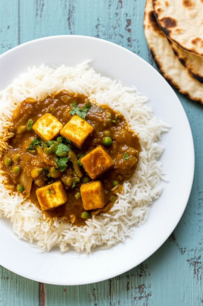 Basic Indian Curry with Paneer