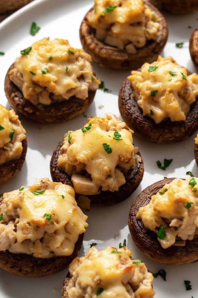 Chicken-Stuffed Mushrooms