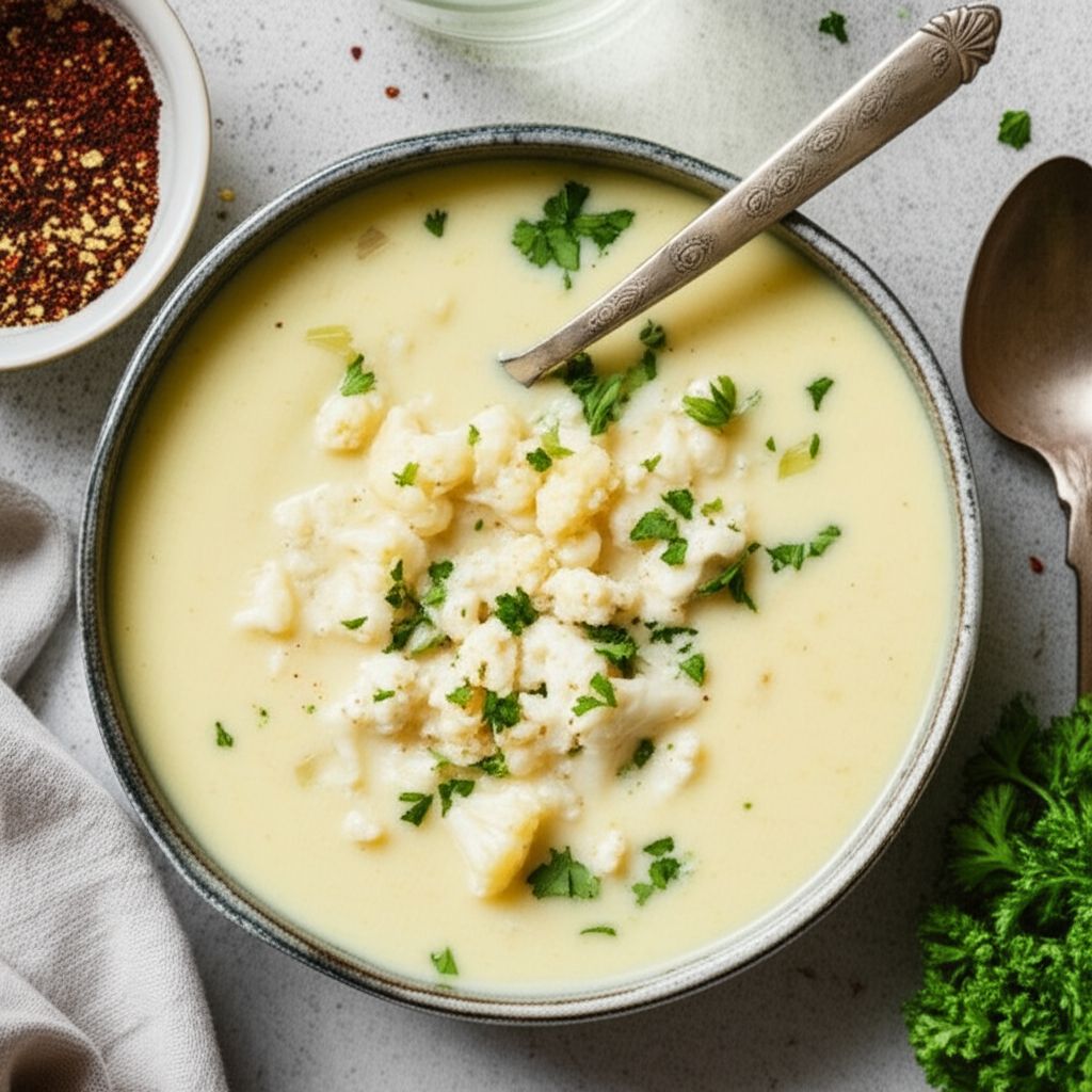 Cream of Cauliflower and Stilton Soup