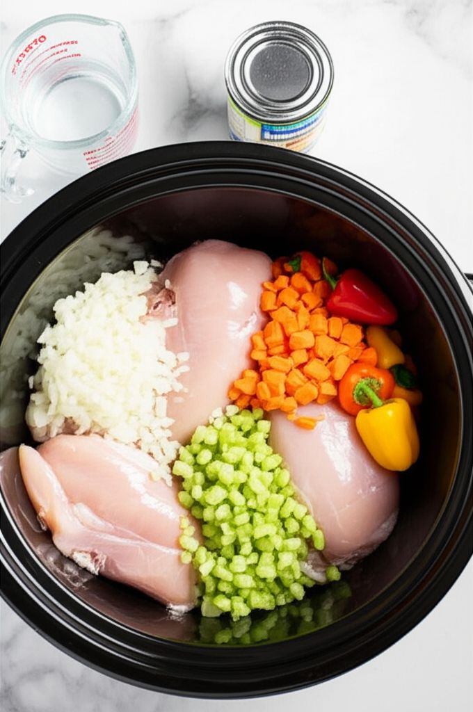 Easy Slow Cooker Chicken Soup