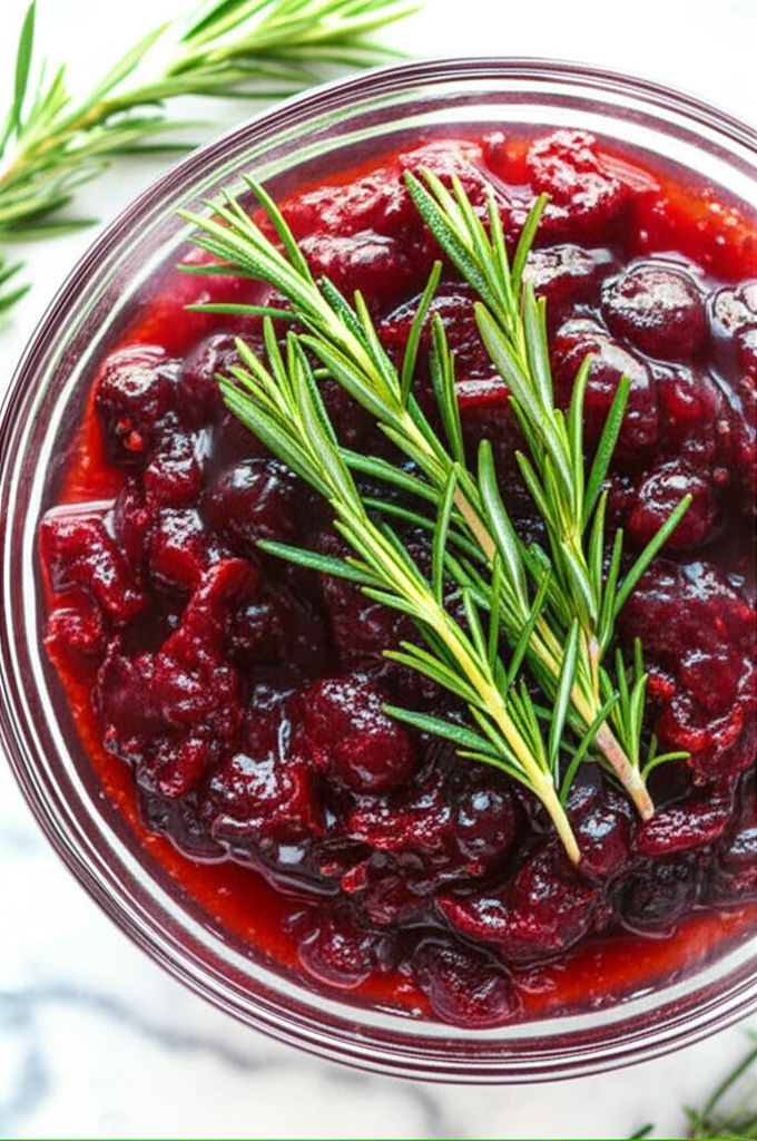 Fig and Rosemary Cranberry Sauce