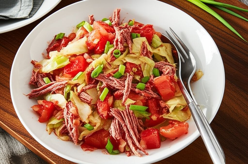 Filipino Corned Beef and Cabbage