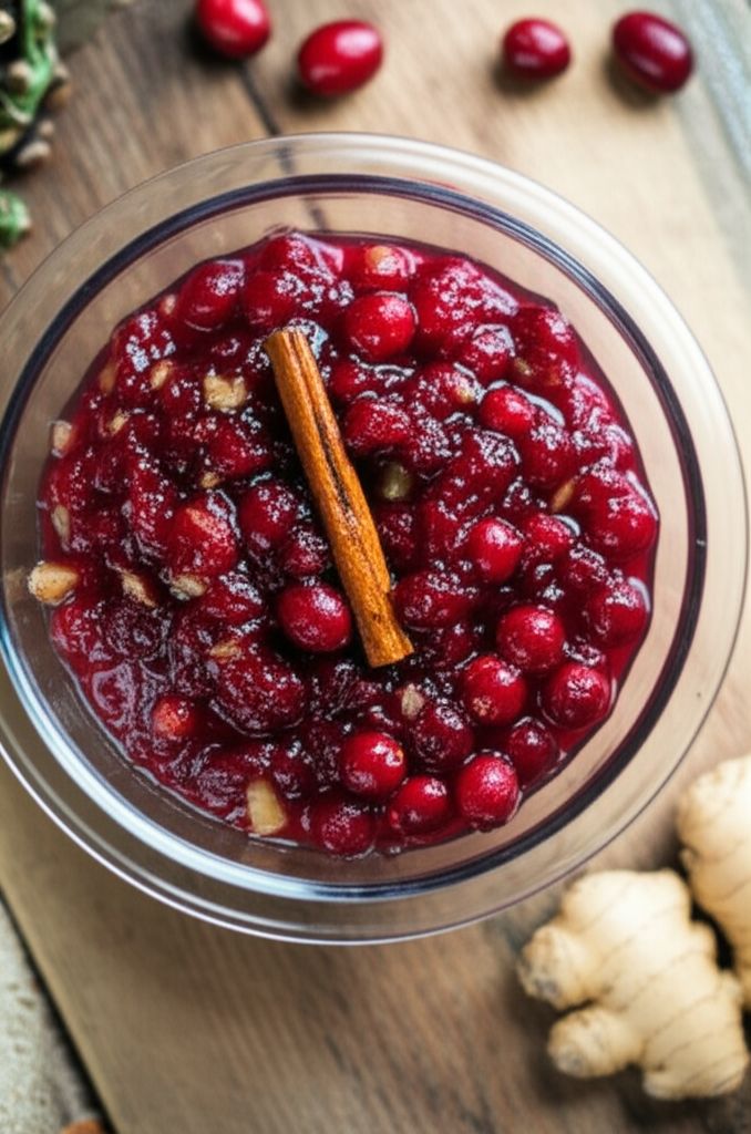 Ginger-Cinnamon Cranberry Sauce
