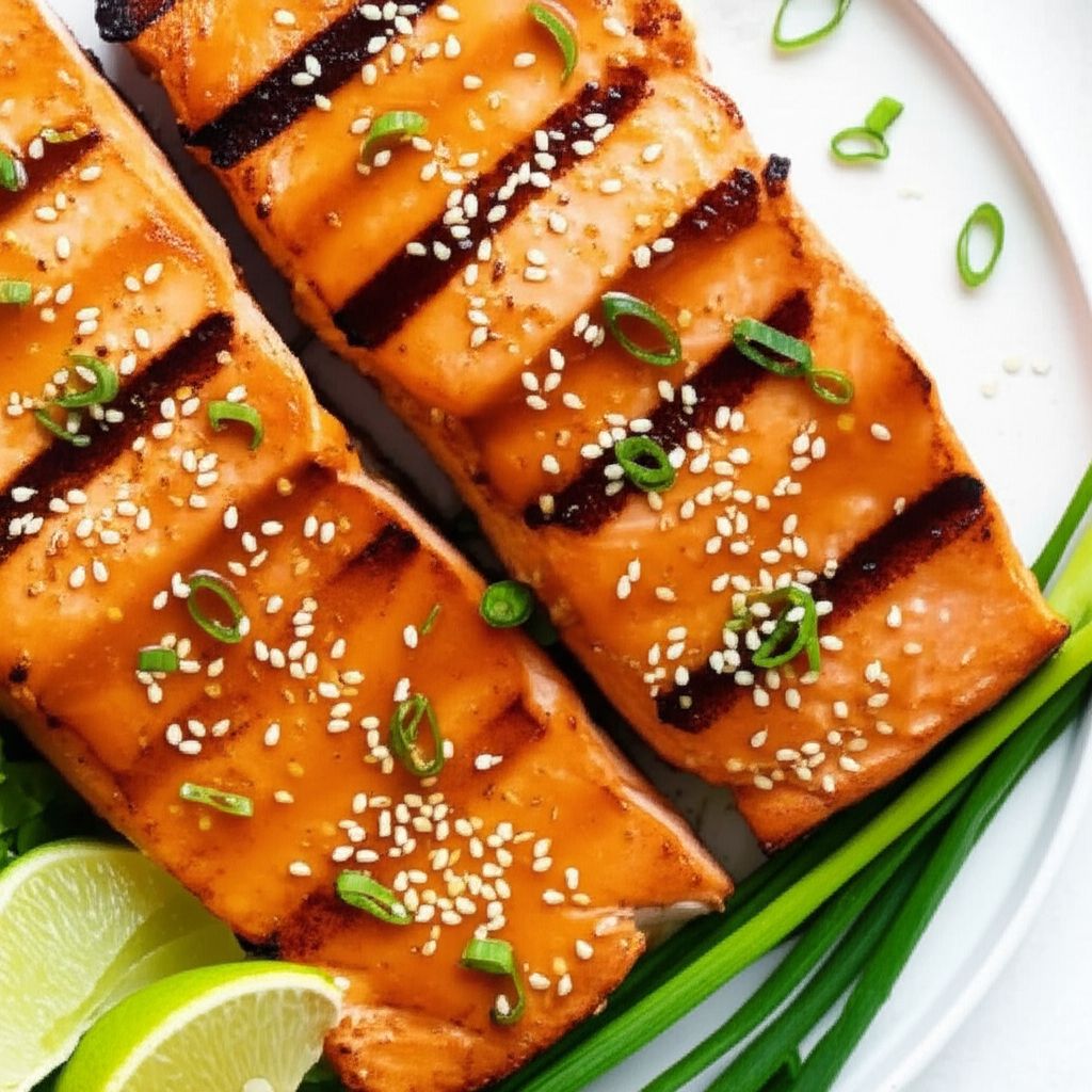 Grilled Salmon With Orange Glaze