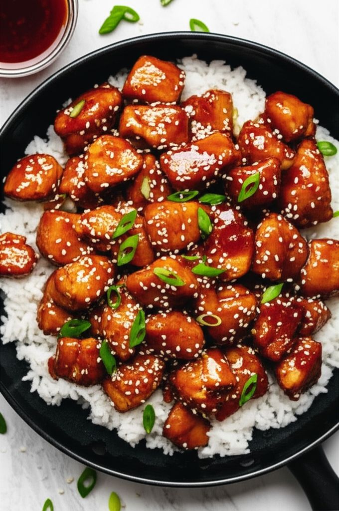 Healthier Honey Sesame Chicken
