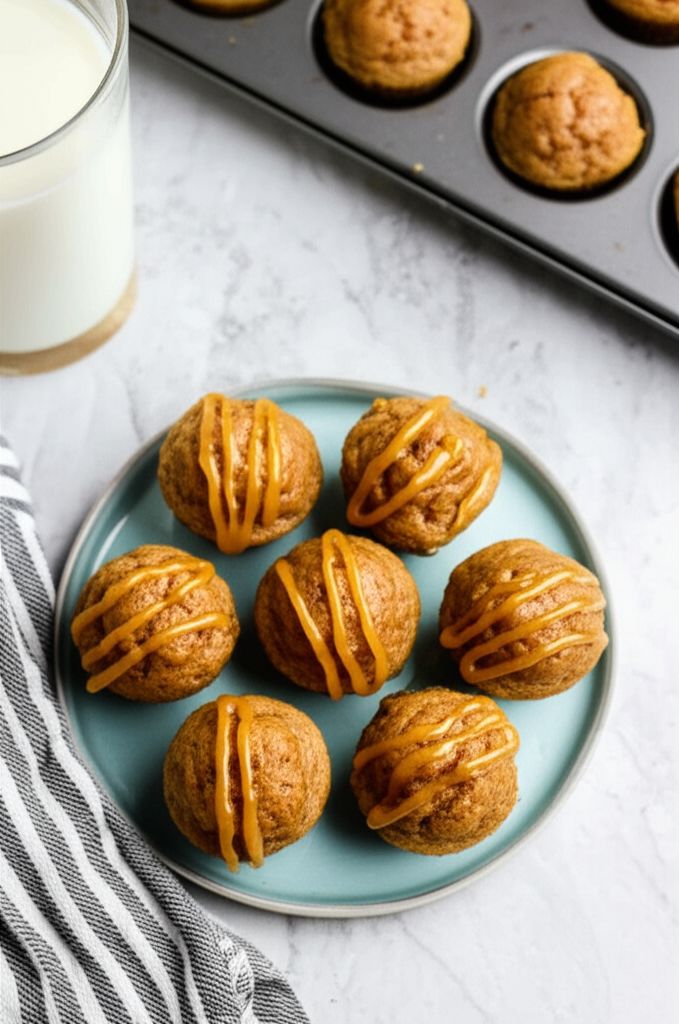 Mini Pumpkin Muffins with Orange Drizzle