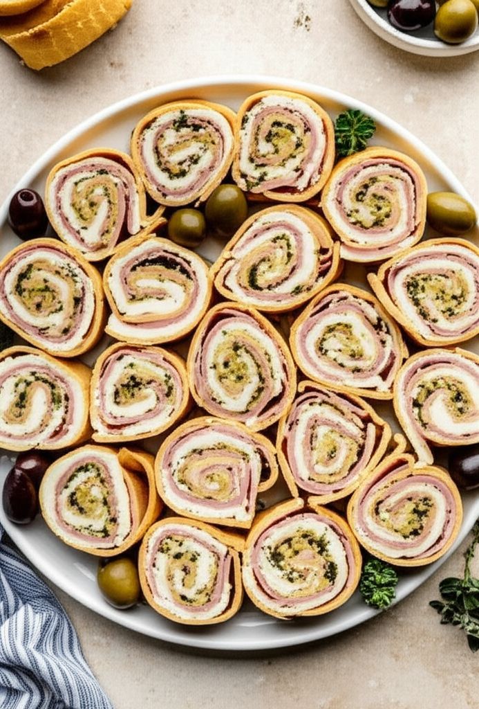 Muffuletta Pinwheels