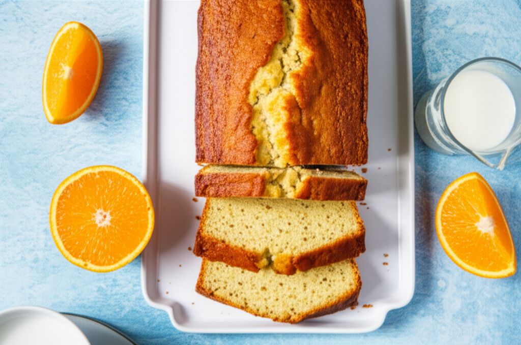 Orange Cake with Brown Sugar and Oats