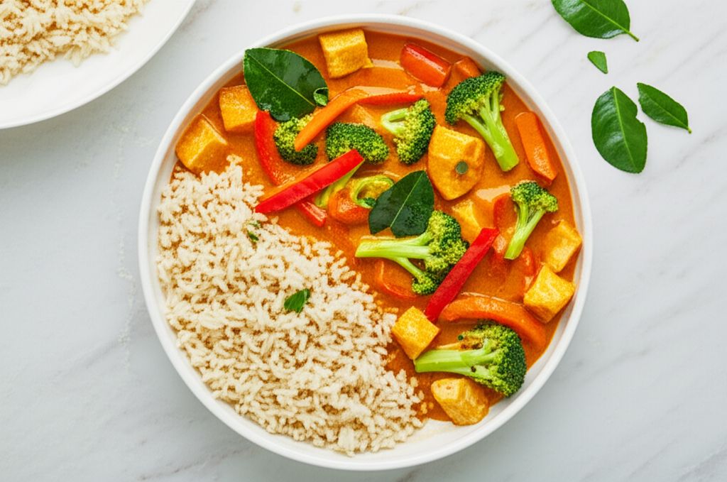 Panang Curry with Tofu and Vegetables