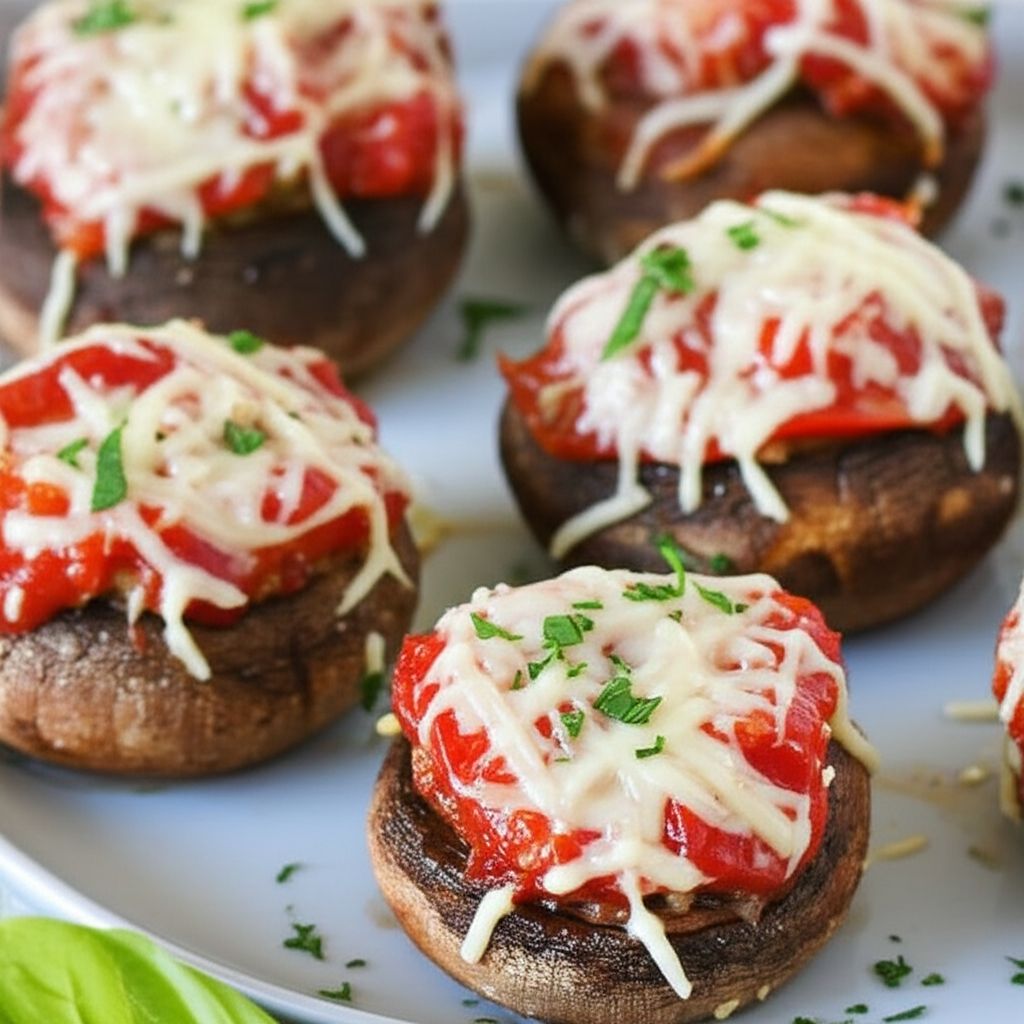 Pizza-Stuffed Mushrooms