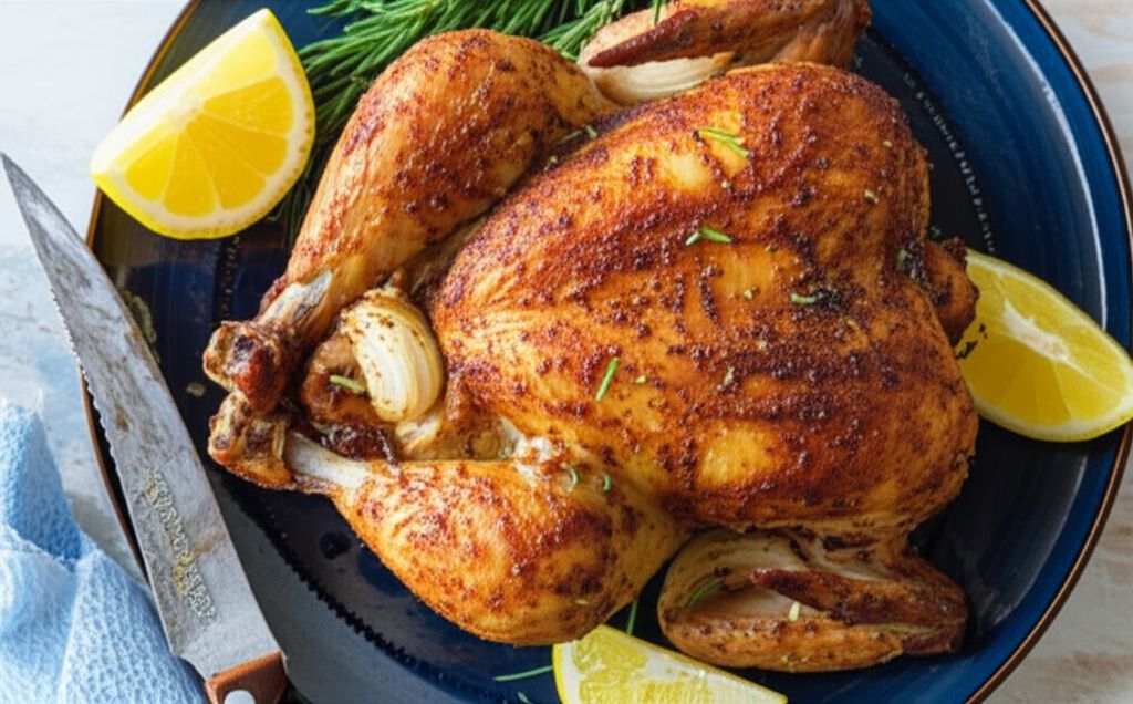 Roast Sticky Chicken-Rotisserie Style