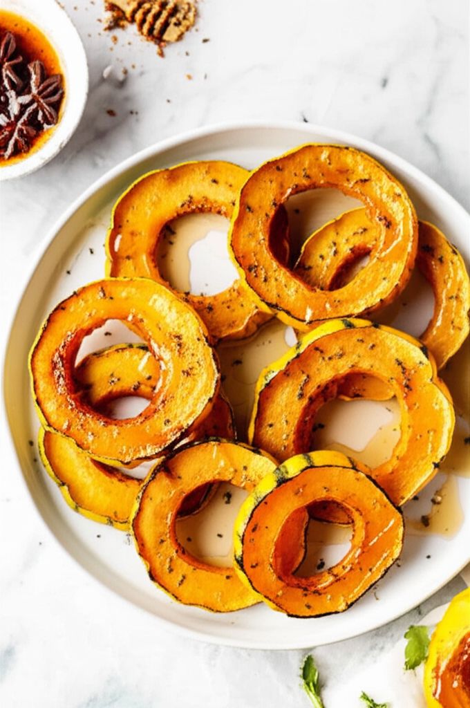 Roasted Delicata Squash with Hot Honey