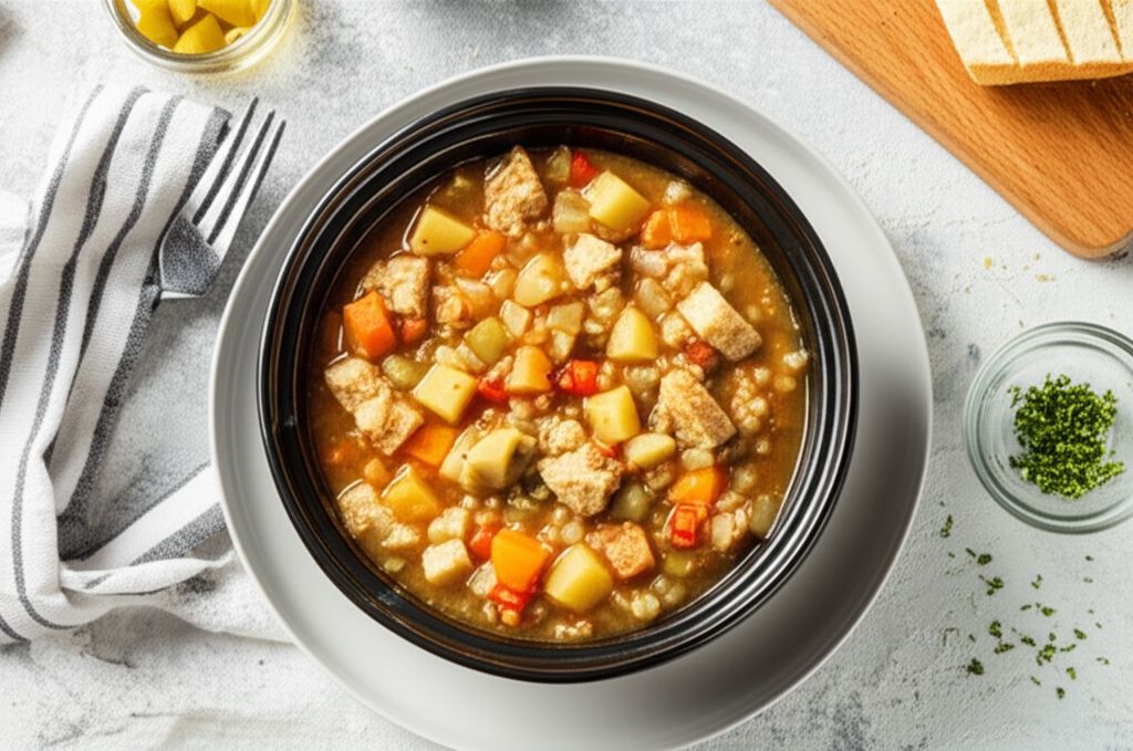 Slow Cooker Vegetable Soup