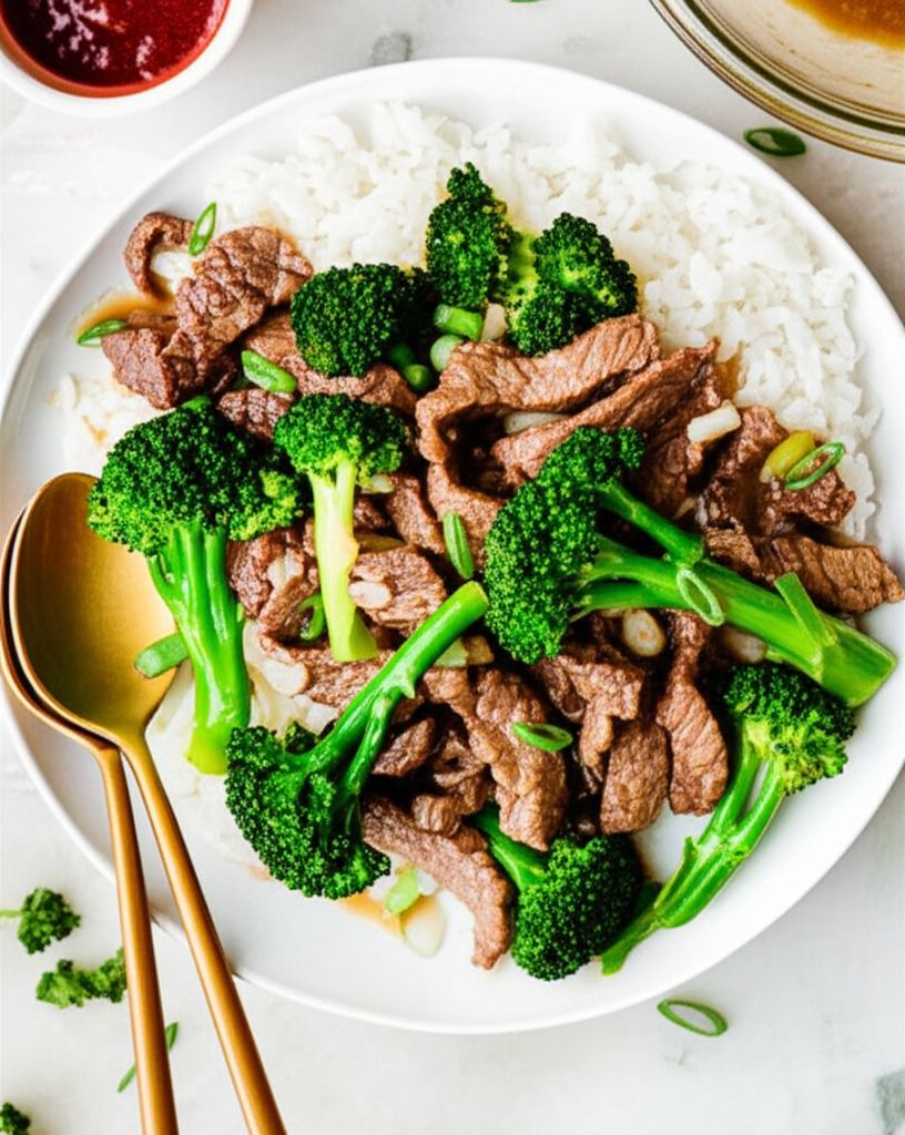 Stir-Fried Ginger Broccoli Beef