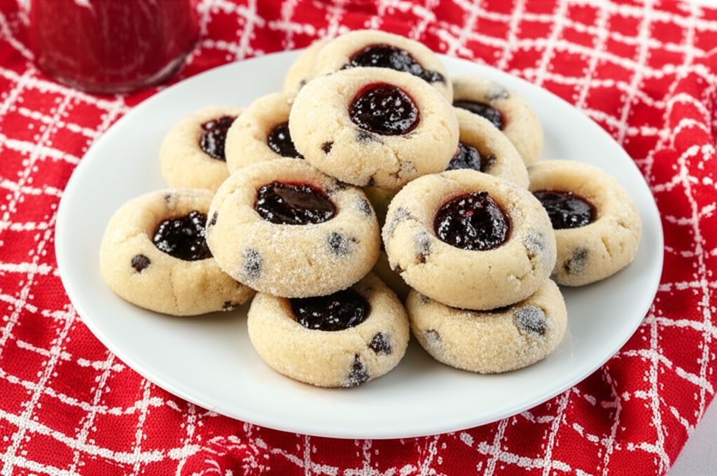Sugared Black Raspberry Tea Cookies