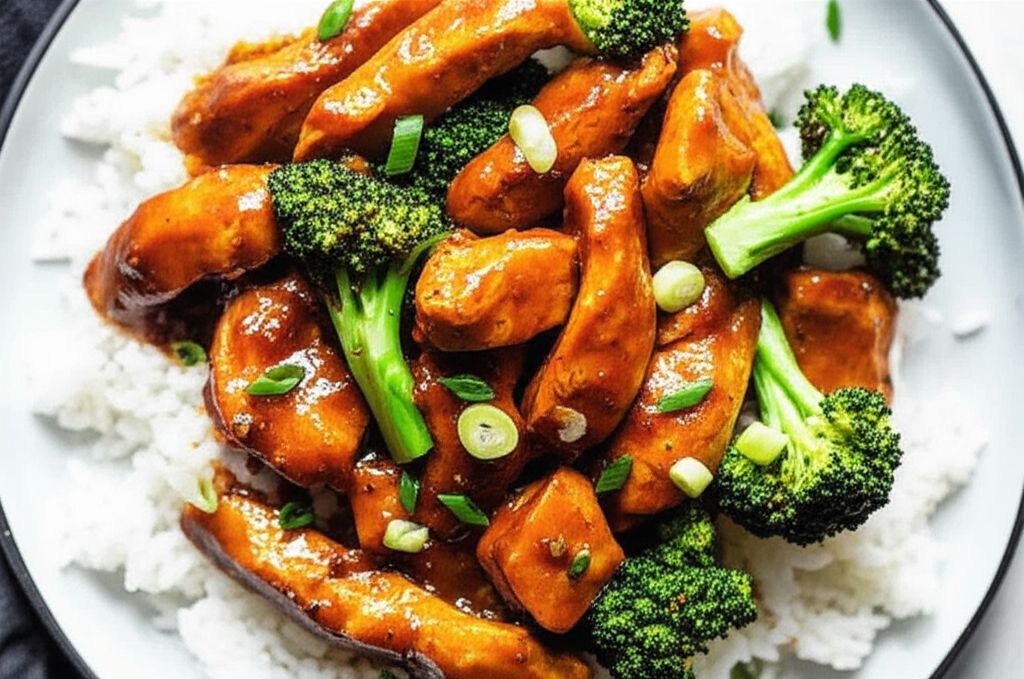 Sweet and Spicy Stir Fry with Chicken and Broccoli
