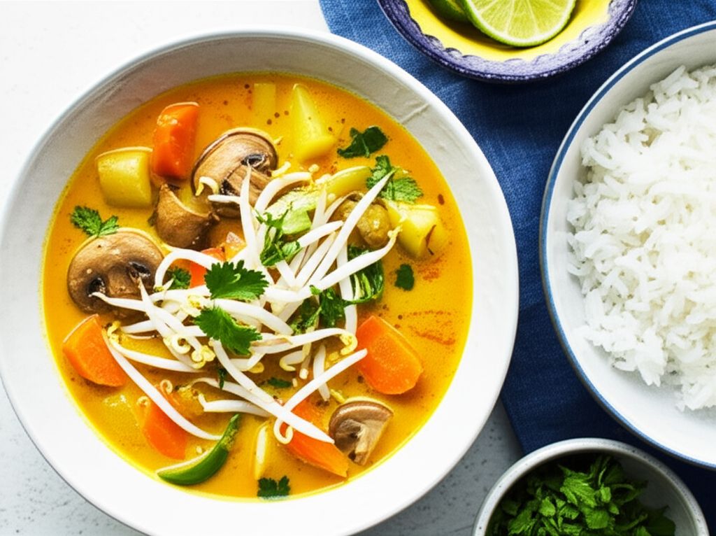 Vietnamese Style Vegetarian Curry Soup