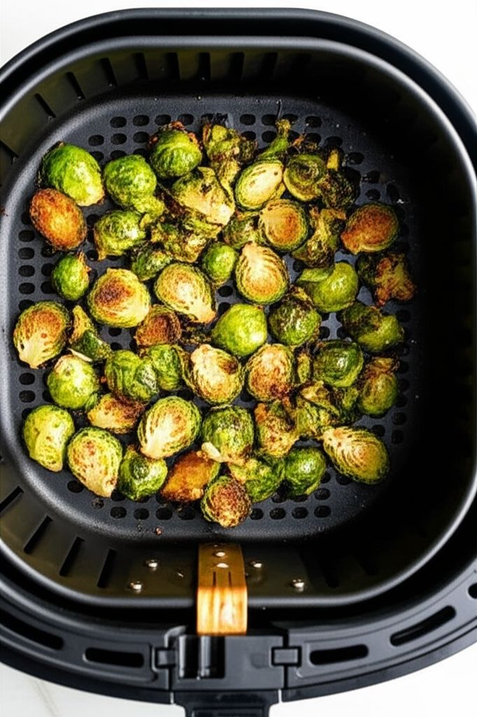 Air Fryer Mustard-Crusted Brussels Sprouts