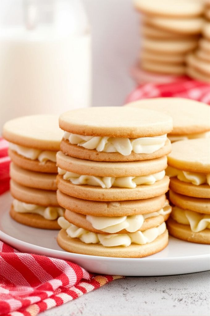 Butter Cookies with Buttercream Frosting