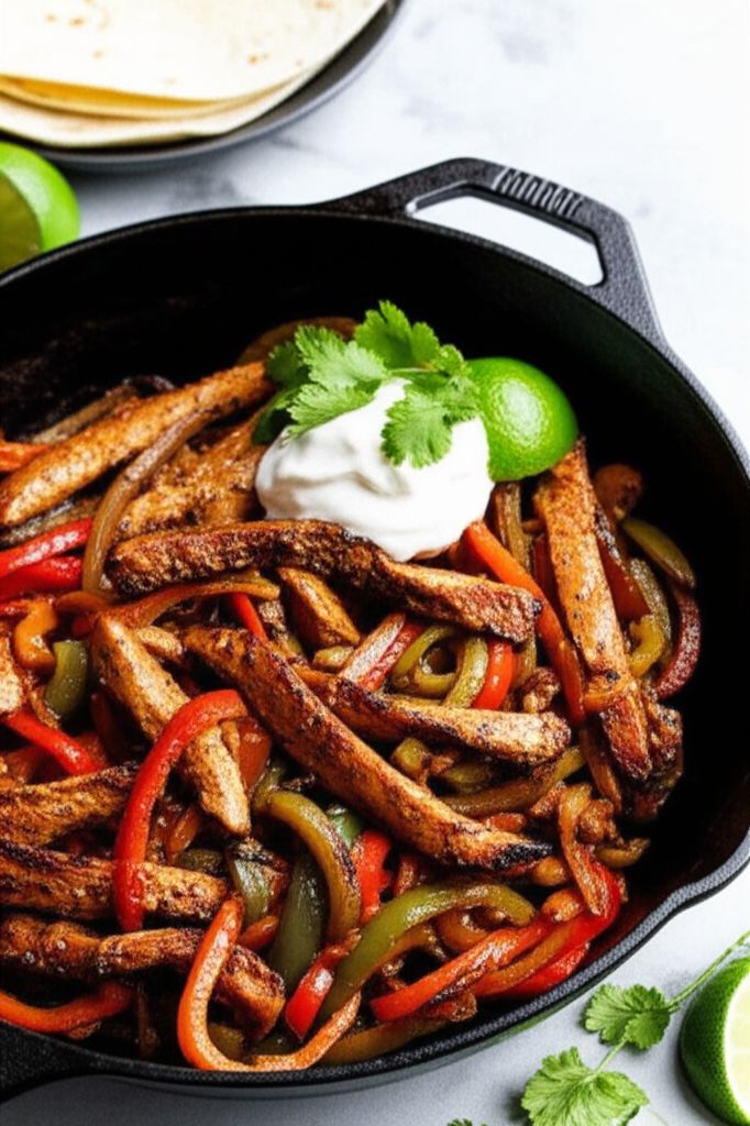 Cast Iron Chicken Fajitas