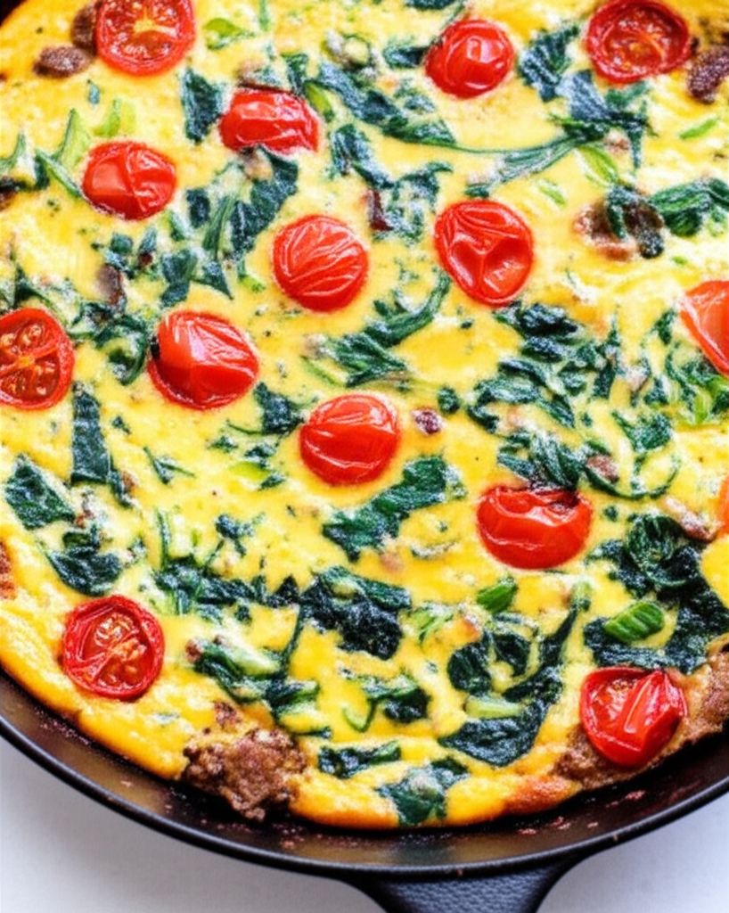 Cheesy Chorizo Frittata