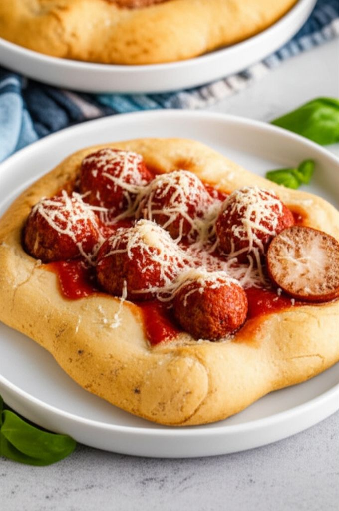 Cheesy Italian Meatball Pockets